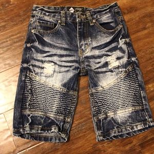 Road Narrows Boys 7 Designer Distressed Denim Jean